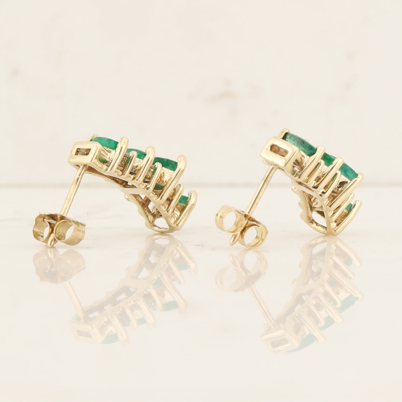 Emerald & Diamond Earrings