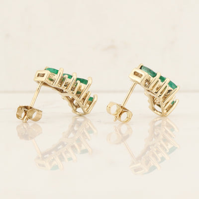 Emerald & Diamond Earrings