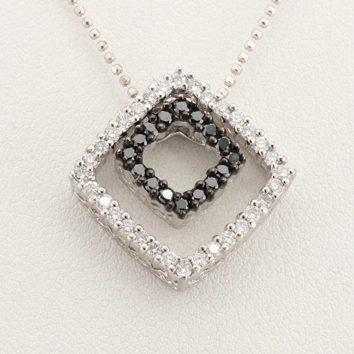 Double Square Floating Pendant & Chain
