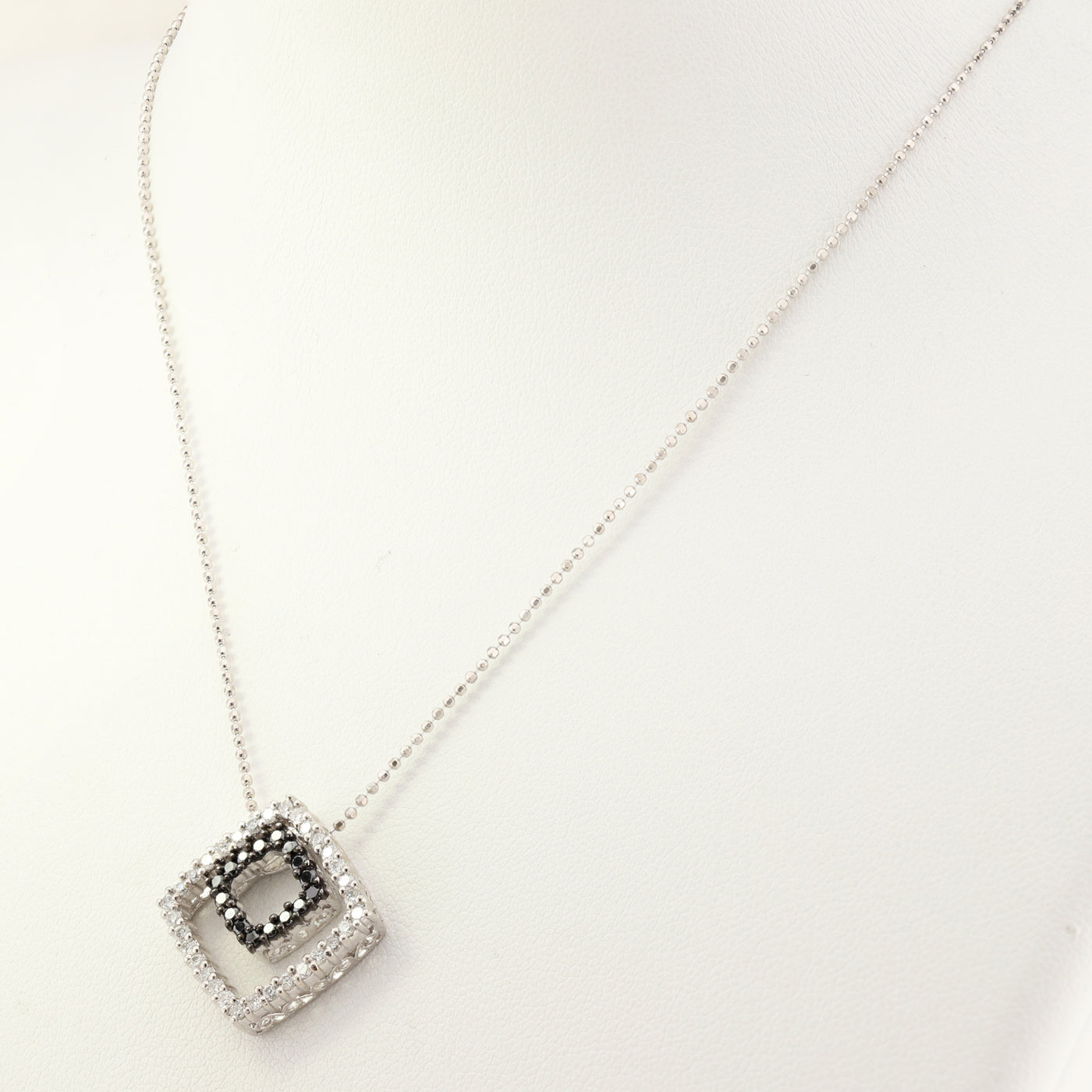 Double Square Floating Pendant & Chain