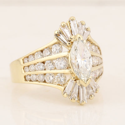 Marquise Diamond Ring