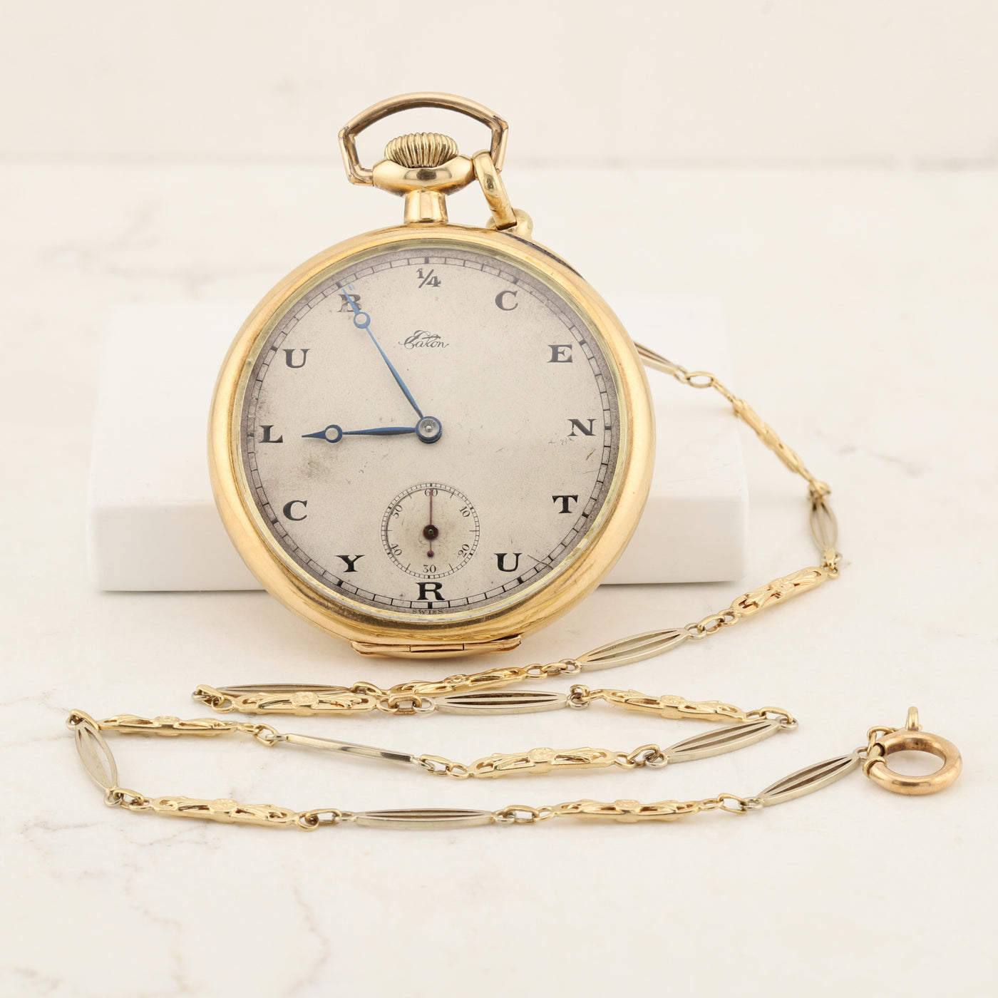 14kt Gold Quarter Century Pocket Watch