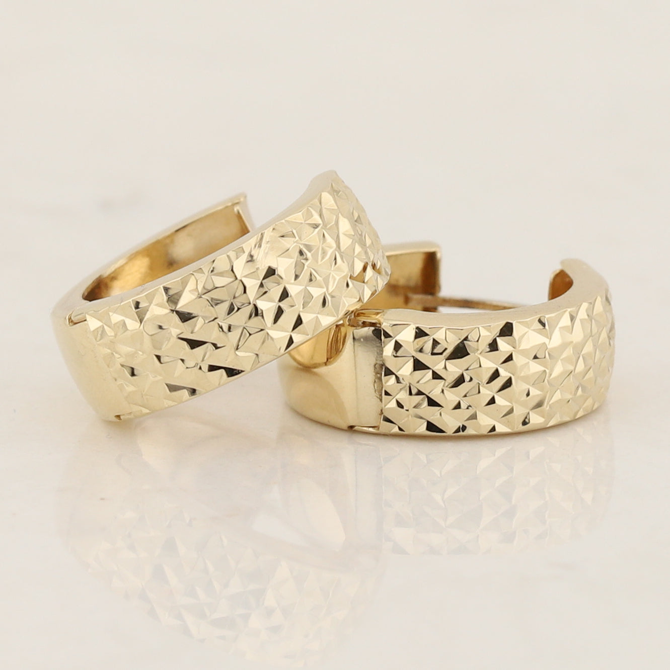 Yellow Gold Huggies