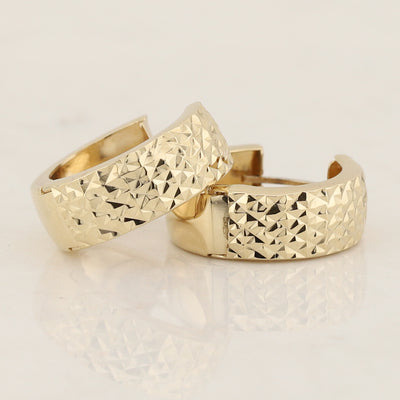 Yellow Gold Huggies