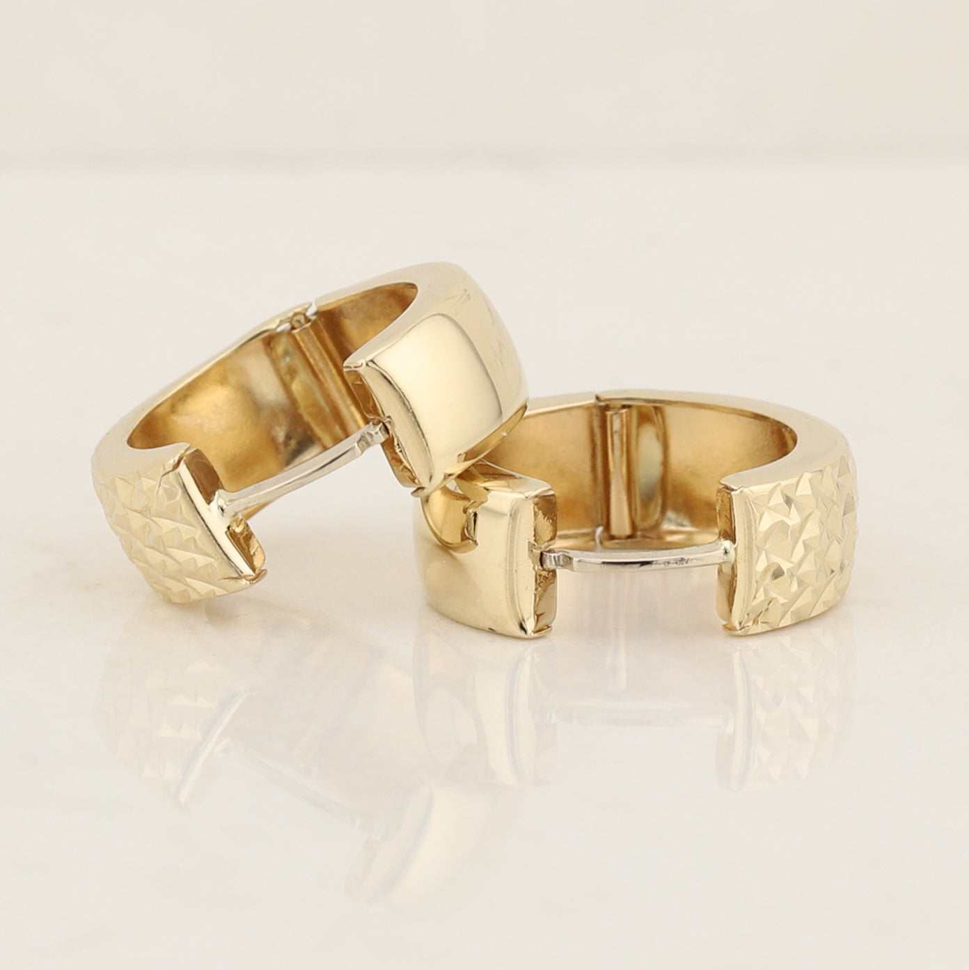 Yellow Gold Huggies