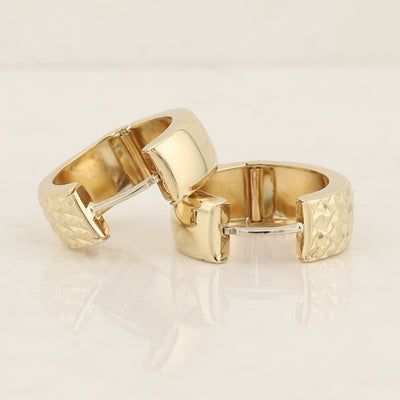 Yellow Gold Huggies