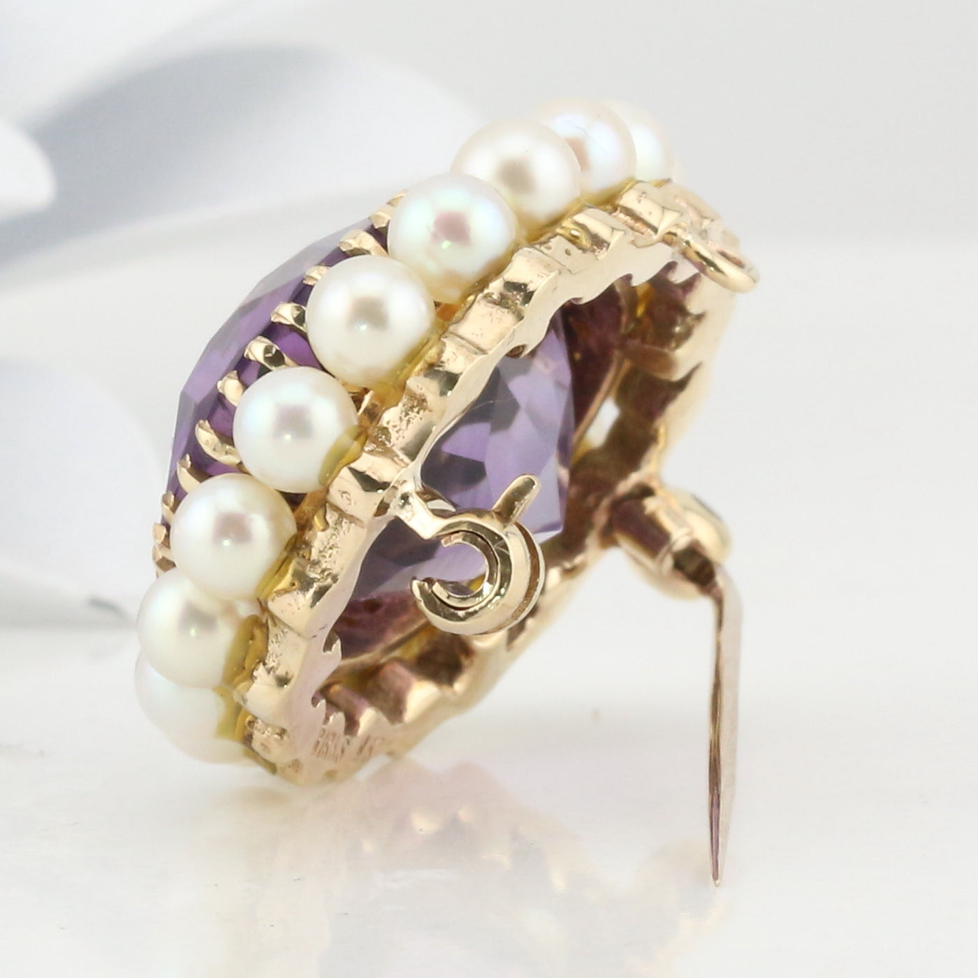 Synthetic Corundum Brooch