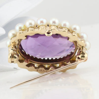 Synthetic Corundum Brooch