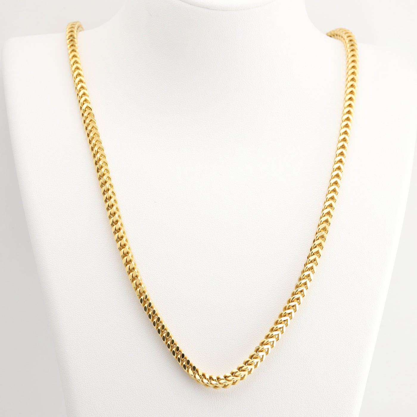 Yellow Gold Square Box Chain