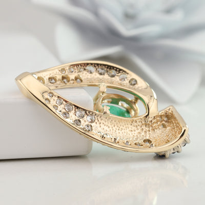 Emerald and Sapphire Pendant