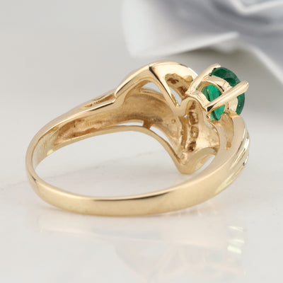 Emerald and Diamond Ring