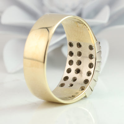 Three Row Diamond Ring