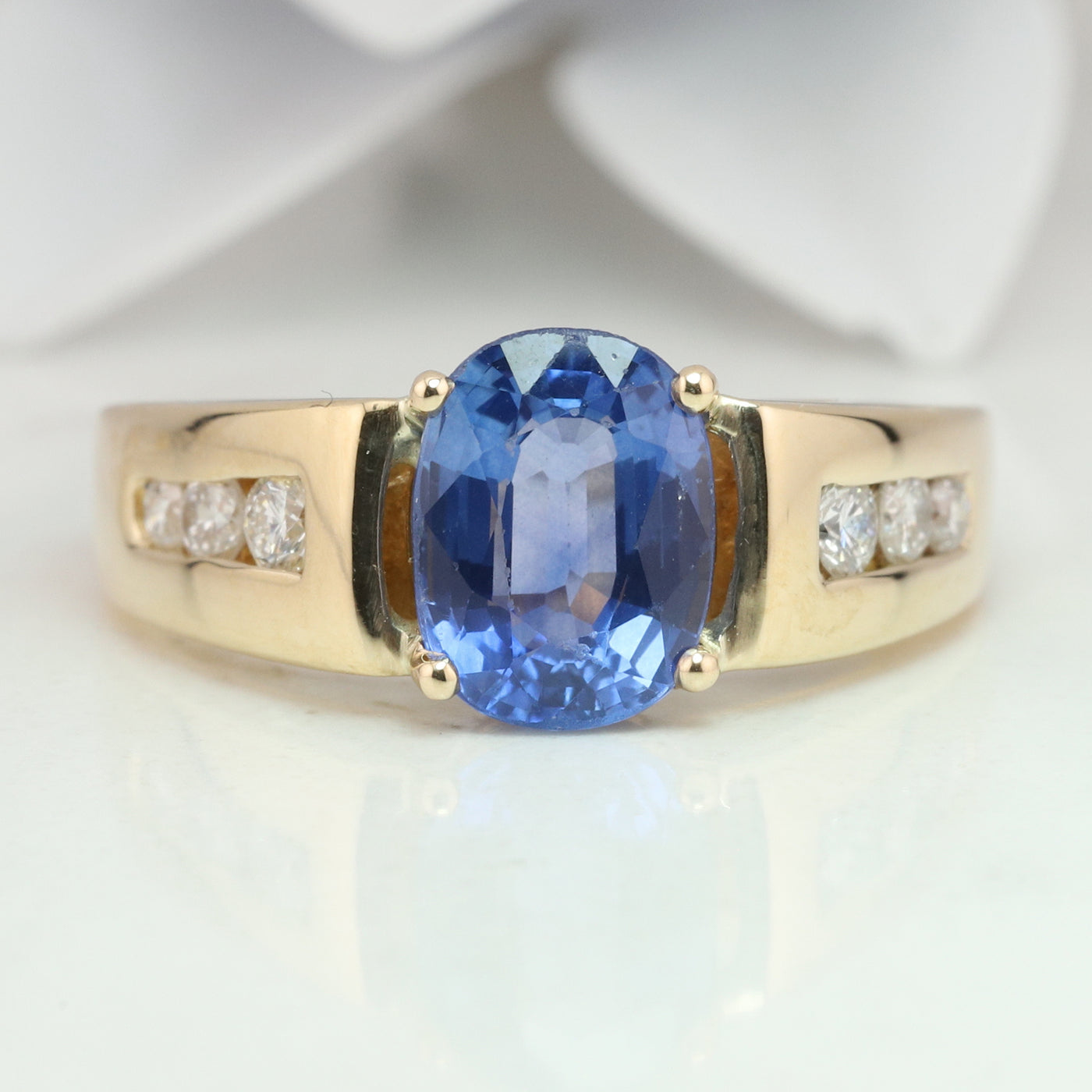 Sapphire and Diamond Ring
