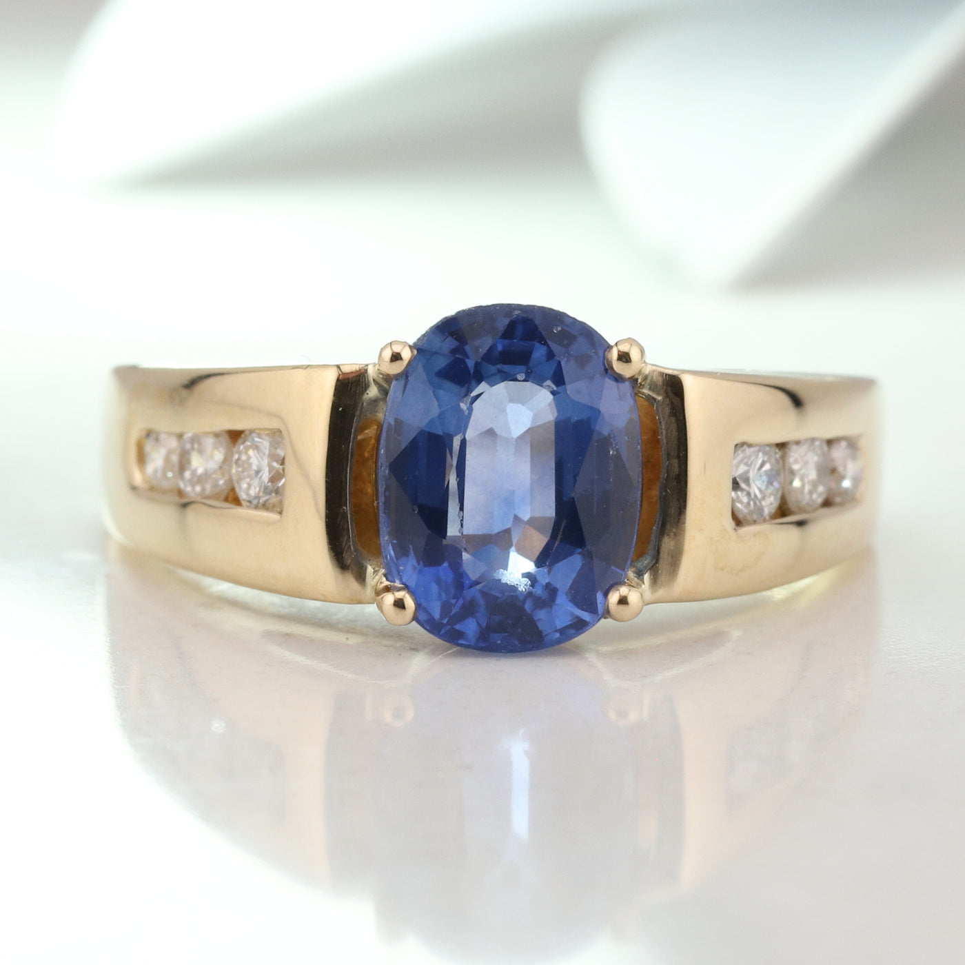Sapphire and Diamond Ring