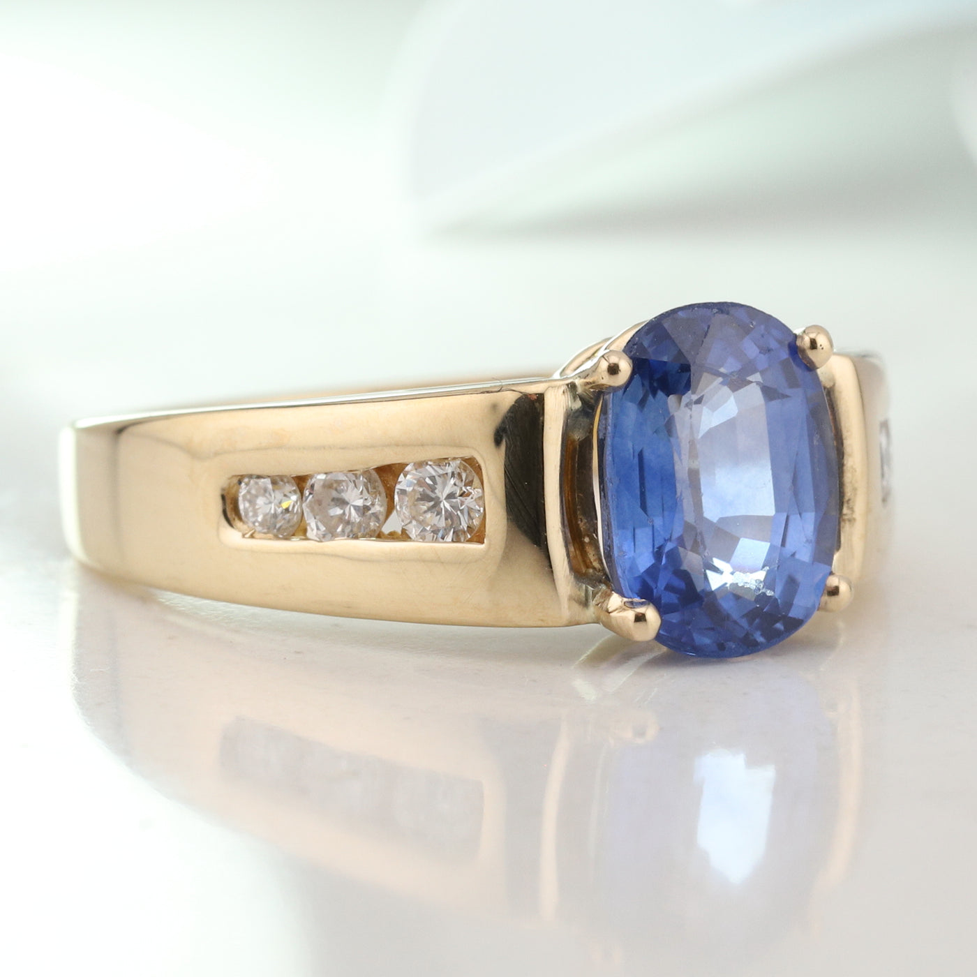 Sapphire and Diamond Ring