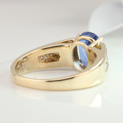 Sapphire and Diamond Ring