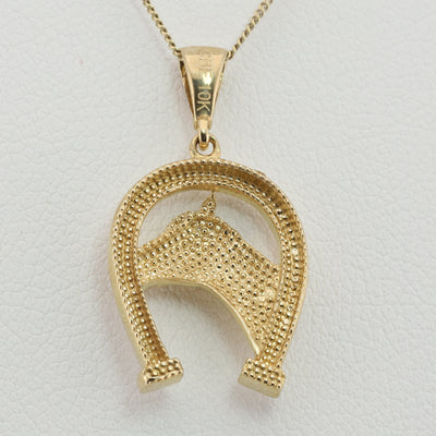 Yellow Gold Horseshoe Pendant