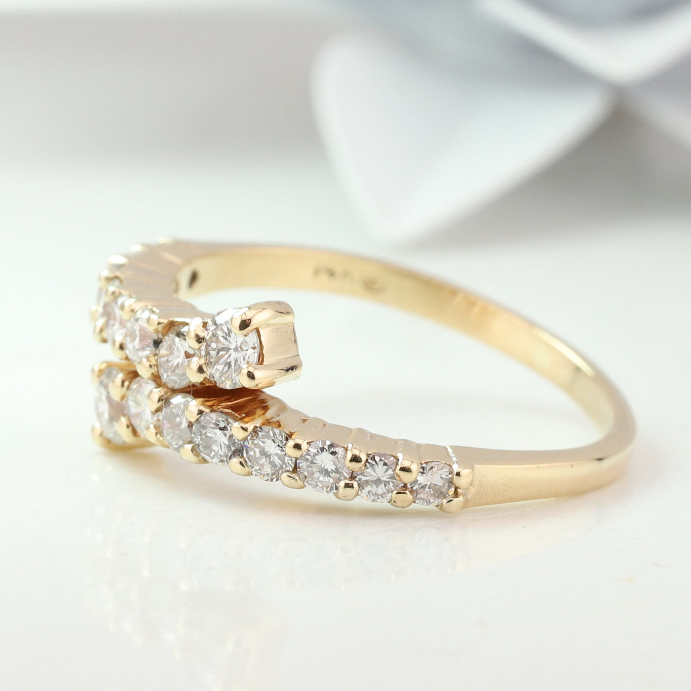 Diamond Split Shank Ring