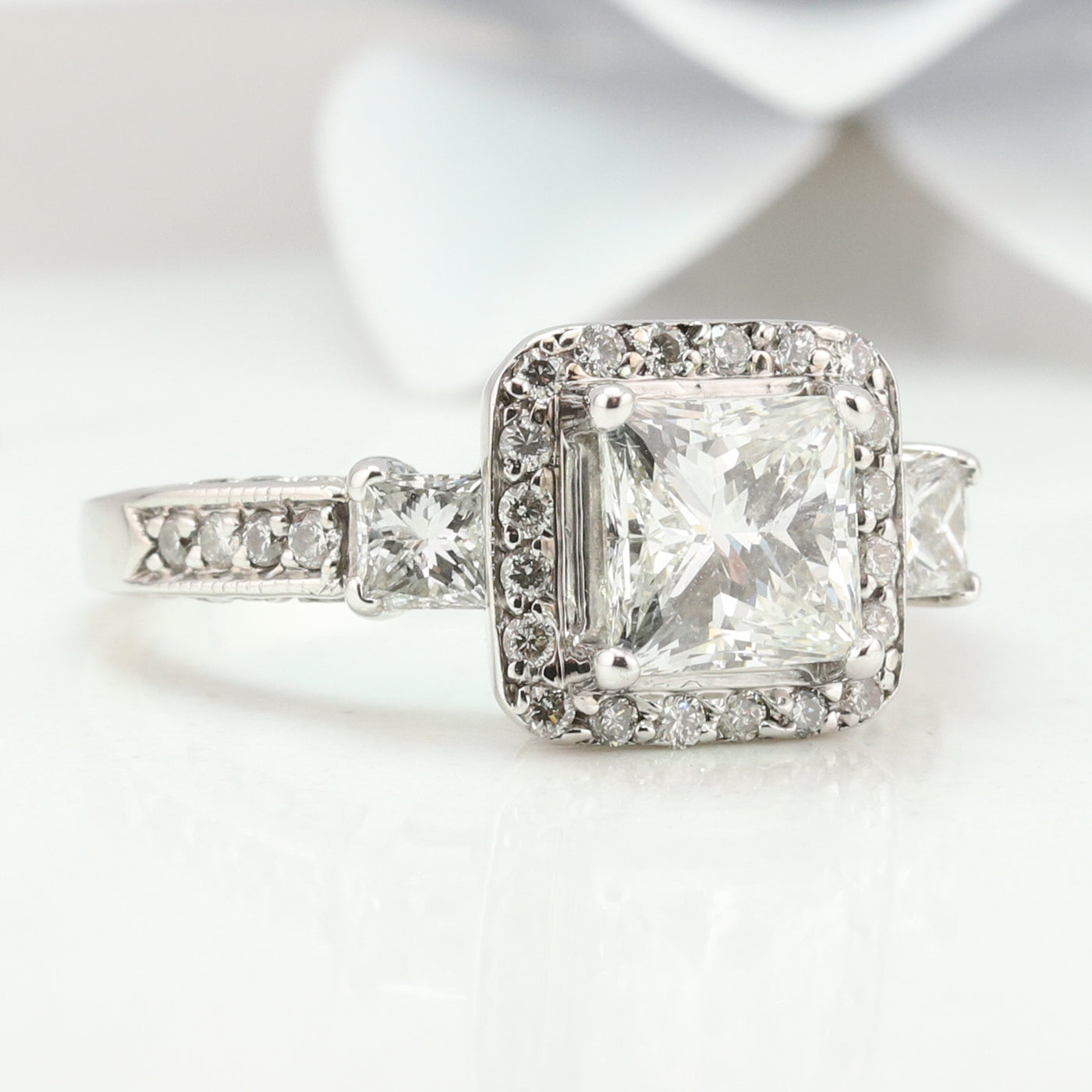 White Gold Diamond Ring
