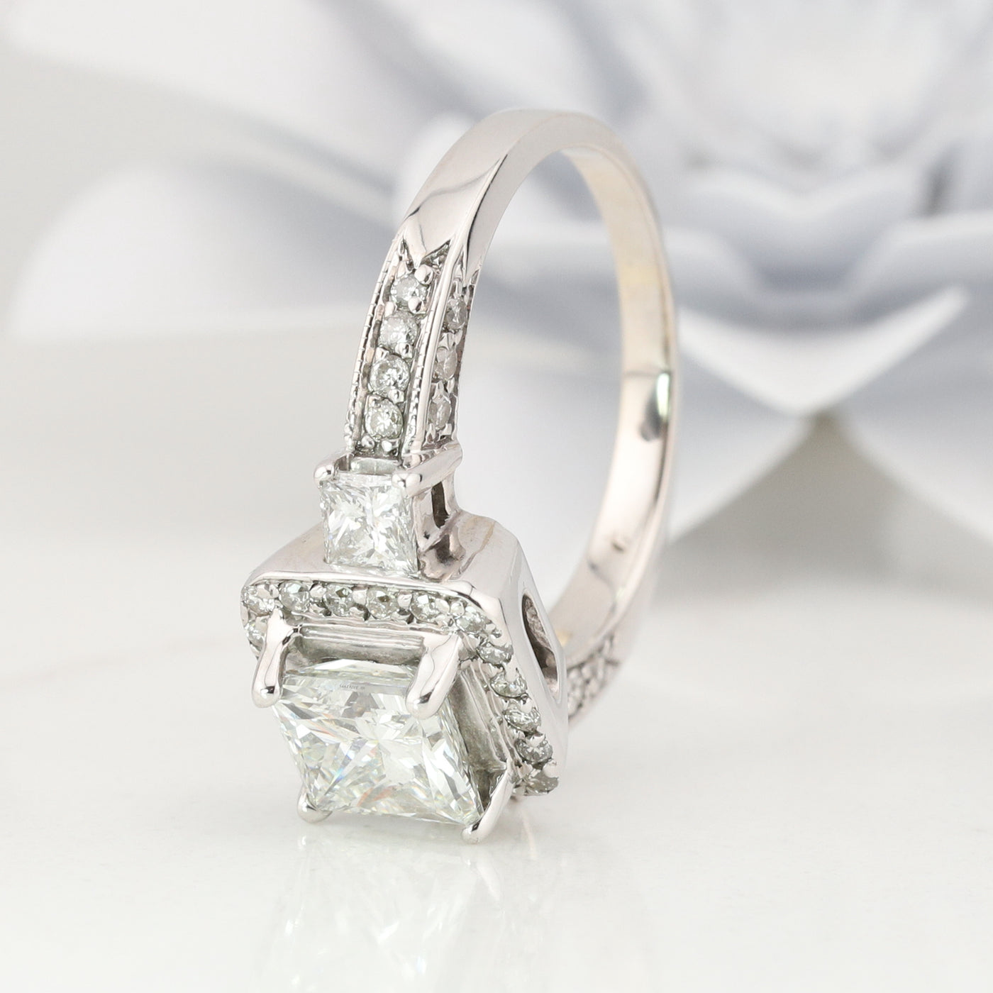 White Gold Diamond Ring