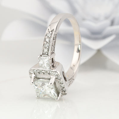 White Gold Diamond Ring