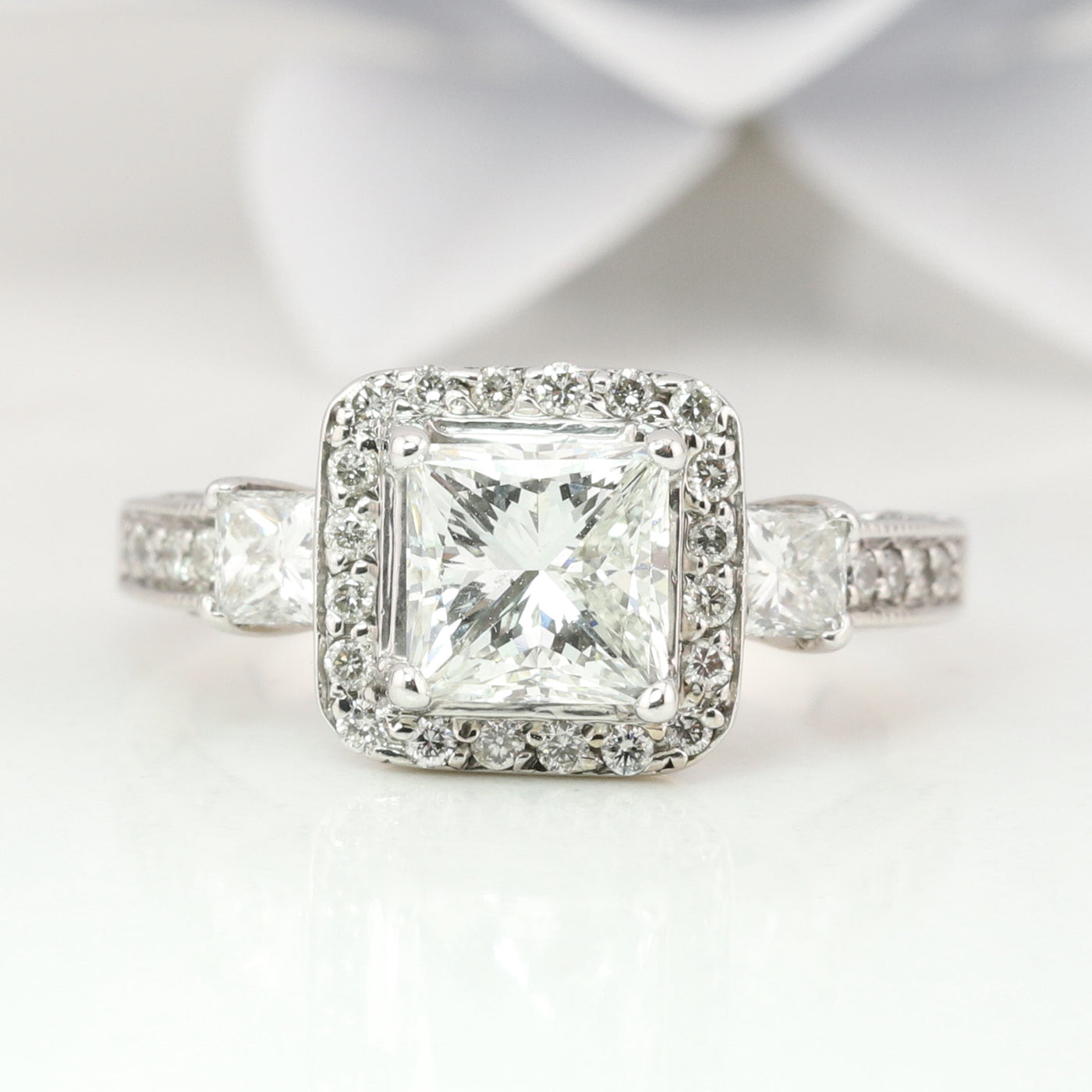 White Gold Diamond Ring