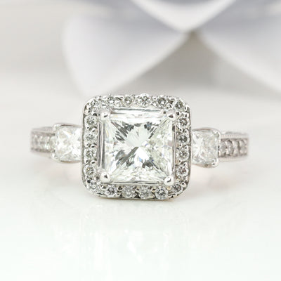 White Gold Diamond Ring