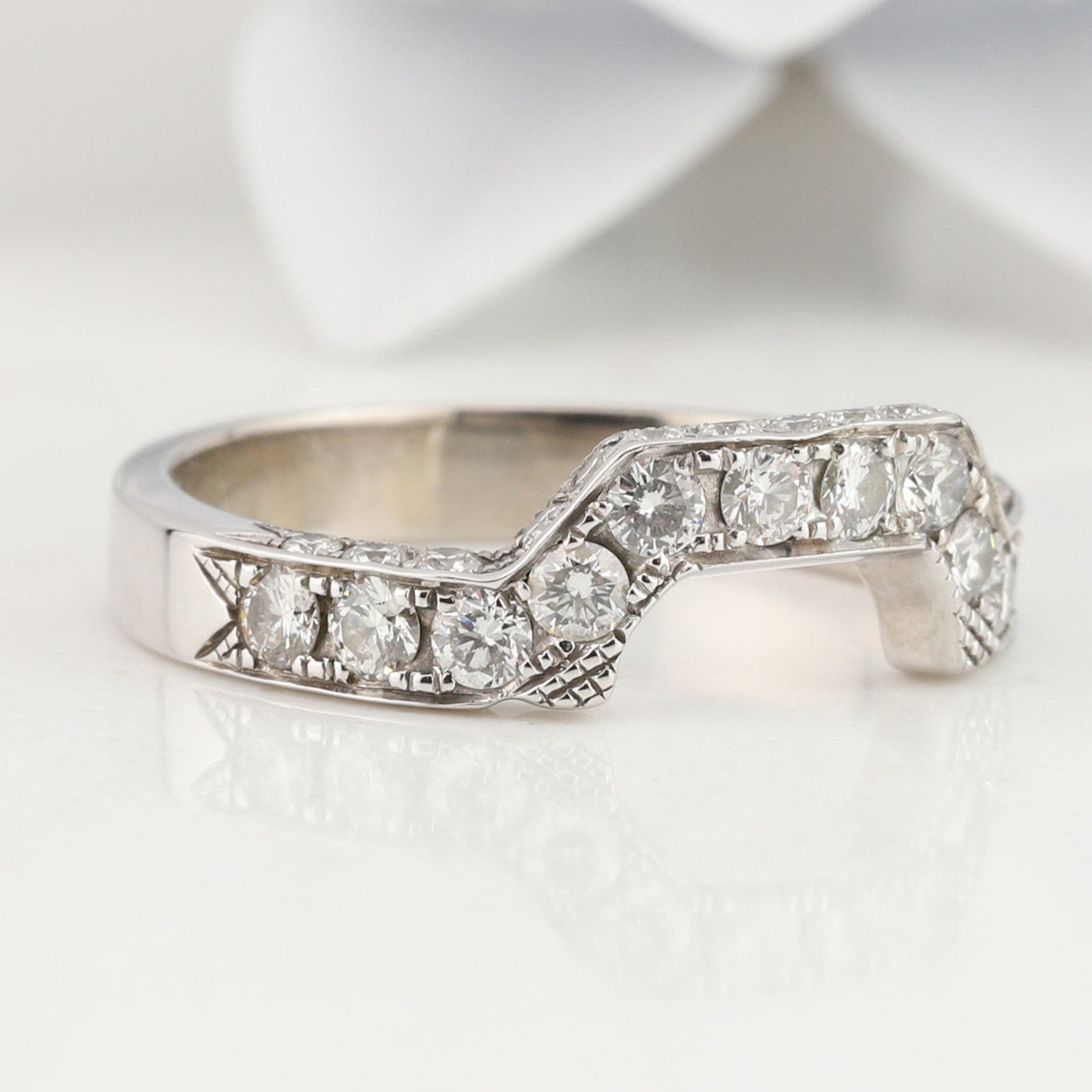 White Gold Fitted Ring