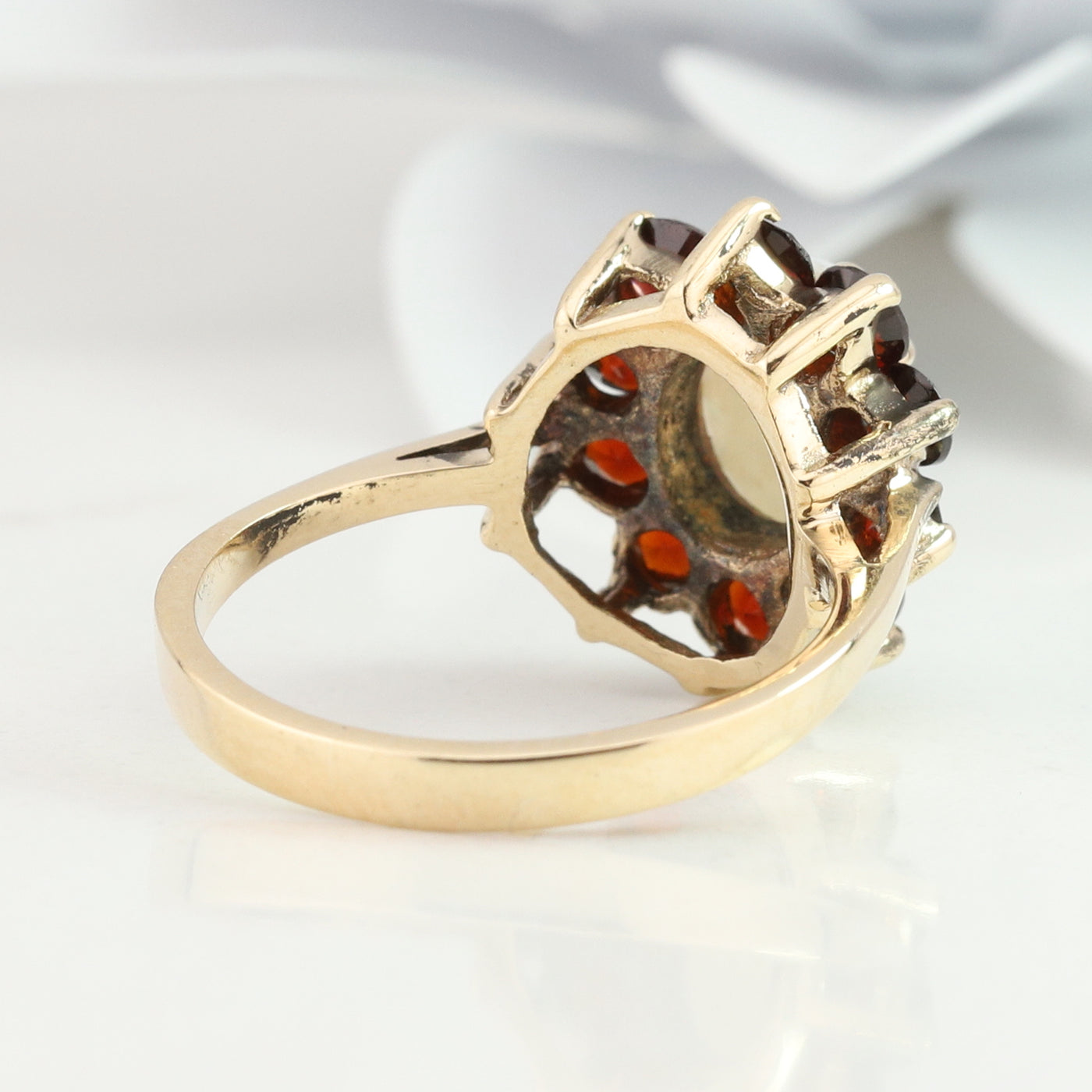 Garnet and Opal Ring