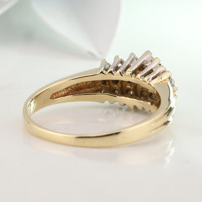 Diamond Stairway Ring