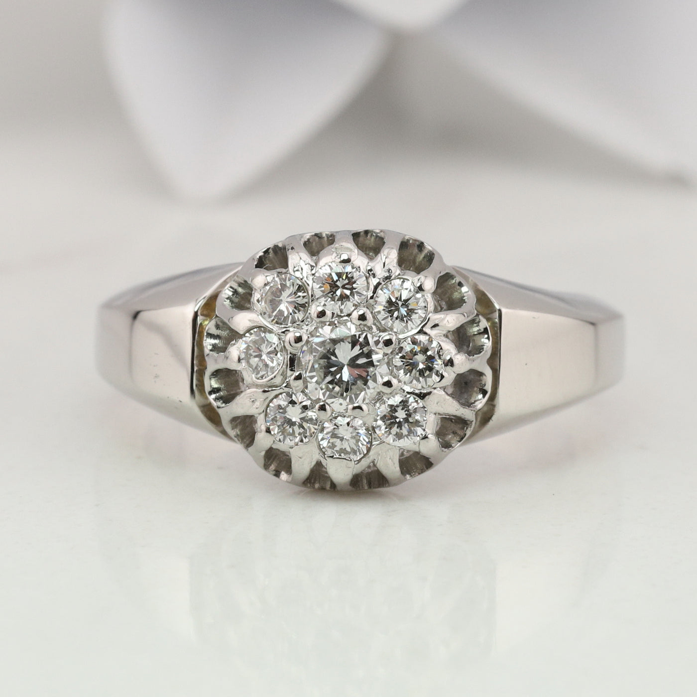 Diamond Cluster Ring