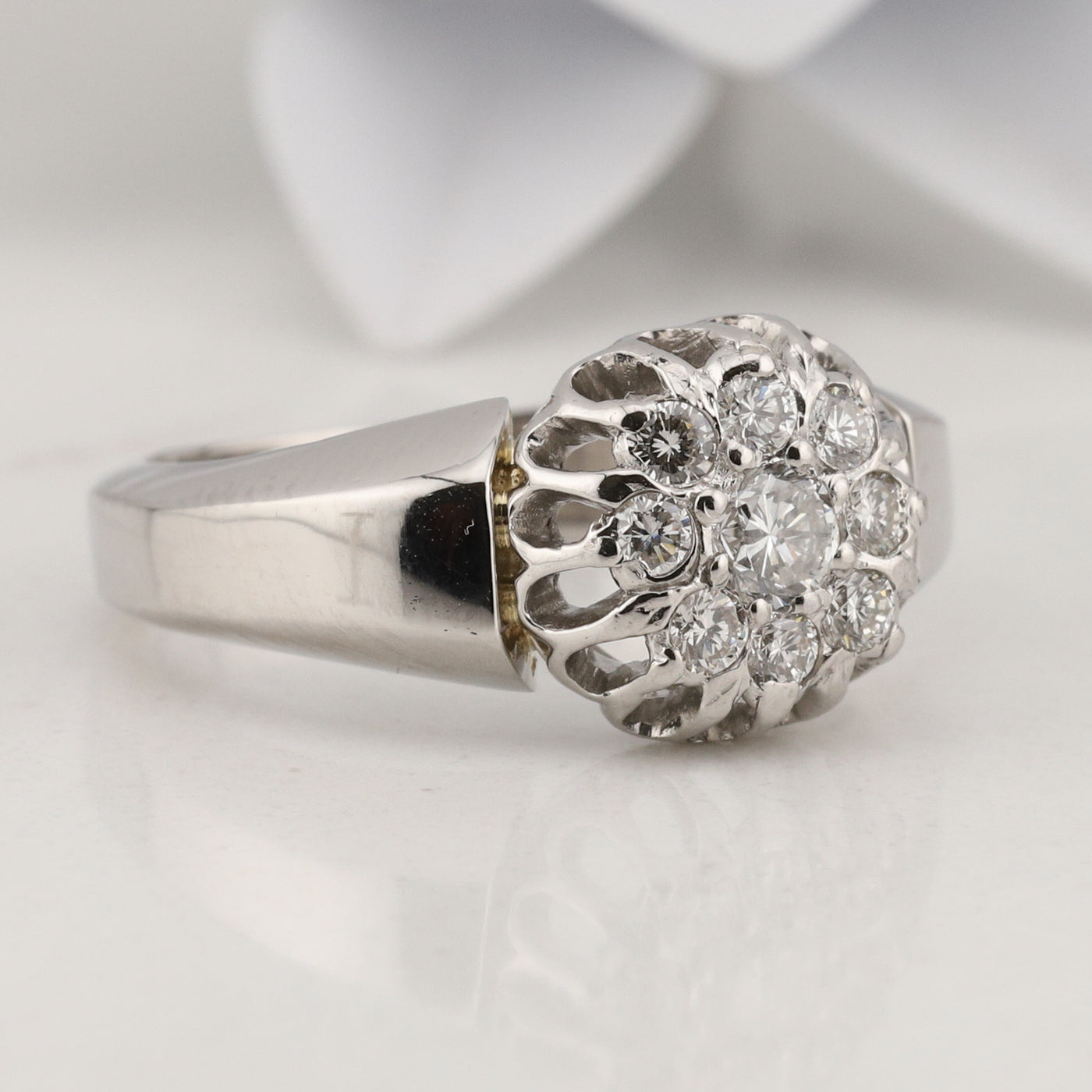 Diamond Cluster Ring