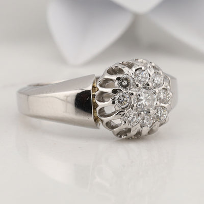 Diamond Cluster Ring
