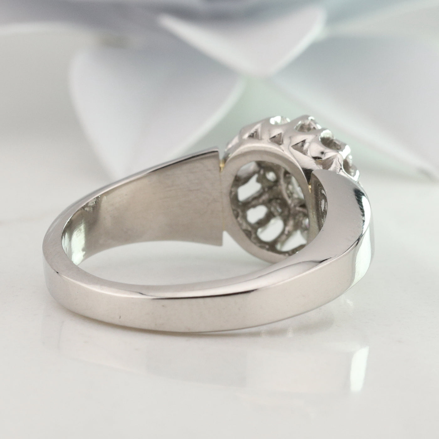 Diamond Cluster Ring