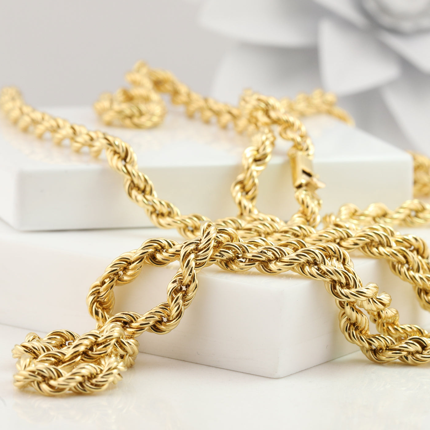 Yellow Gold Rope Chain