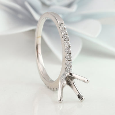 White Gold Setting Mount