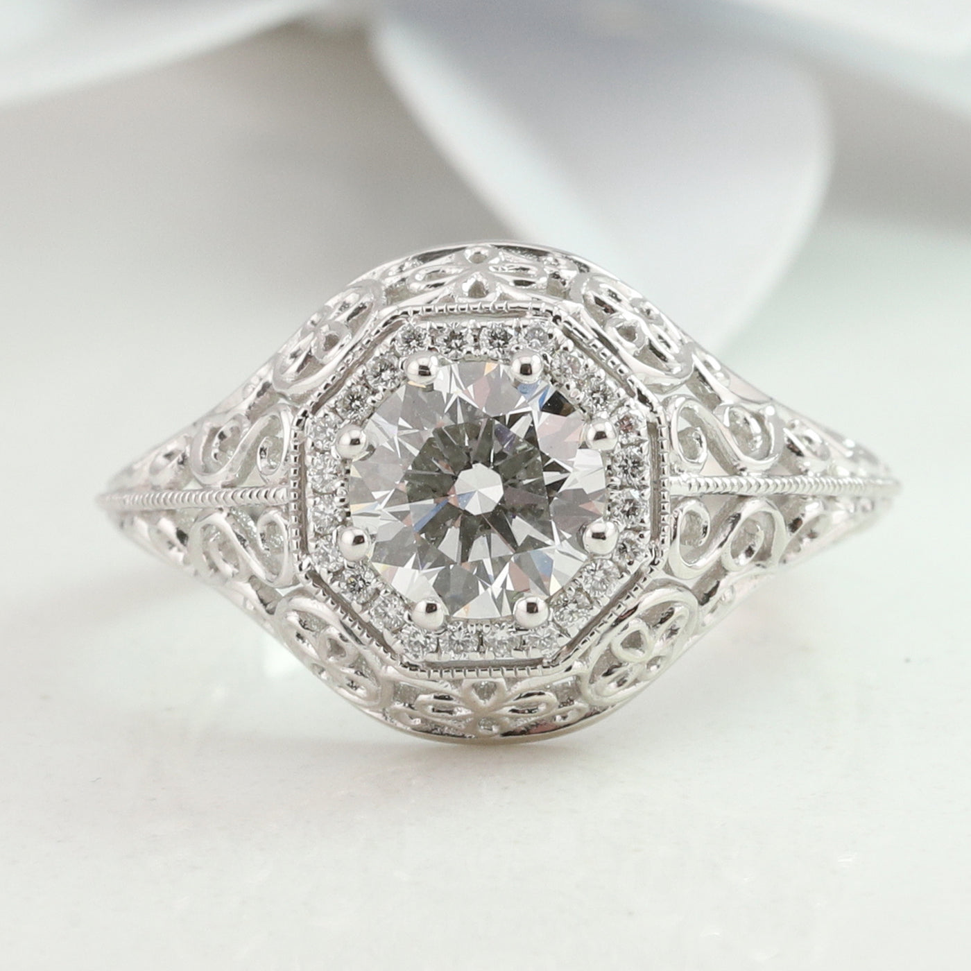 White Gold Diamond Ring