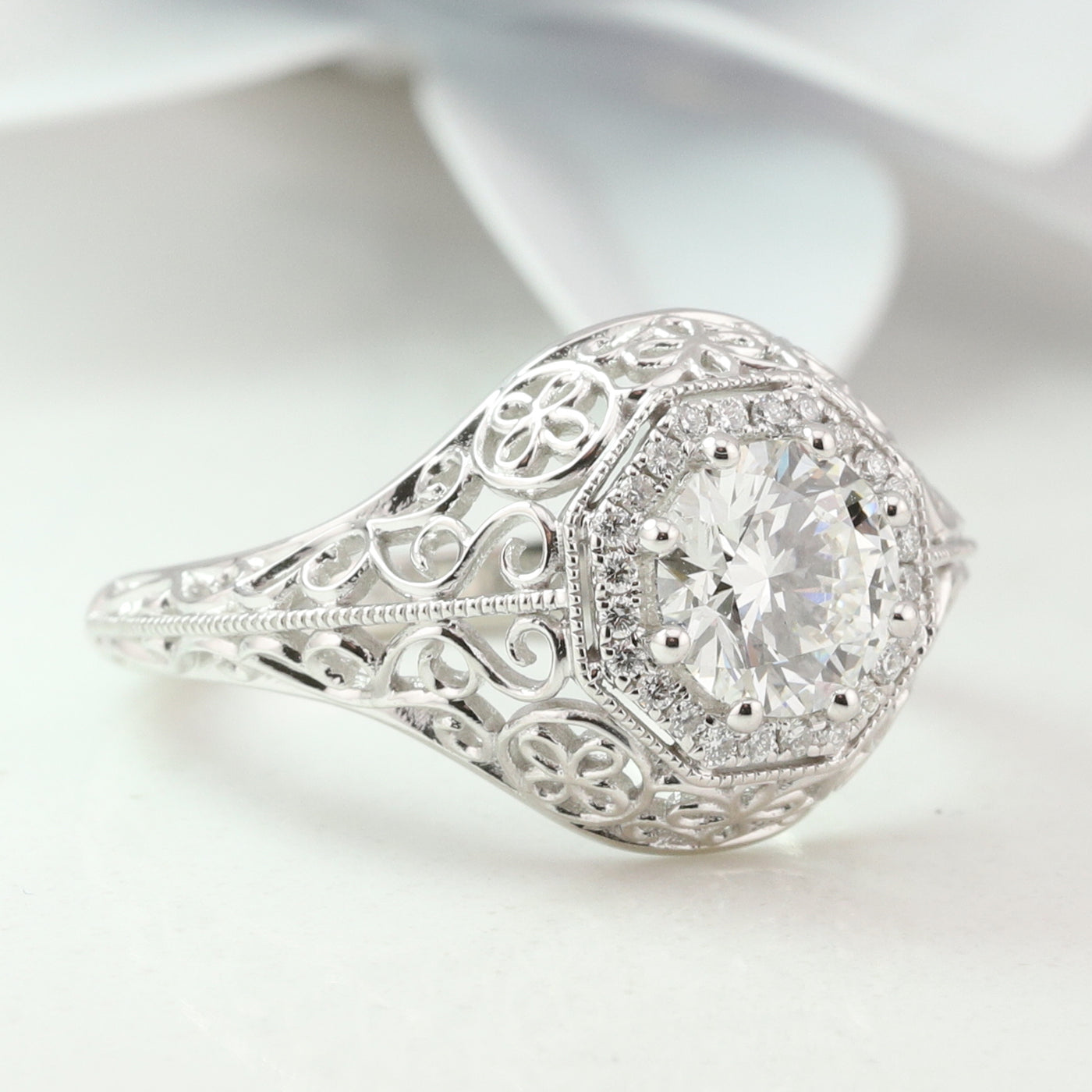 White Gold Diamond Ring