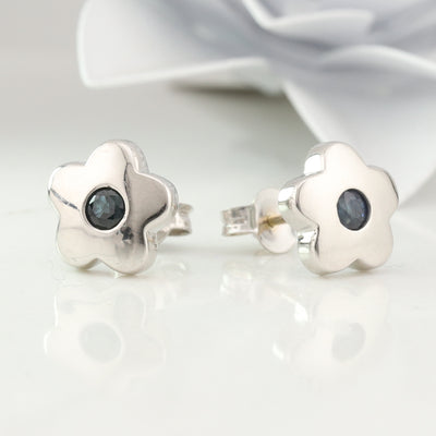 Sapphire Blossom Earrings