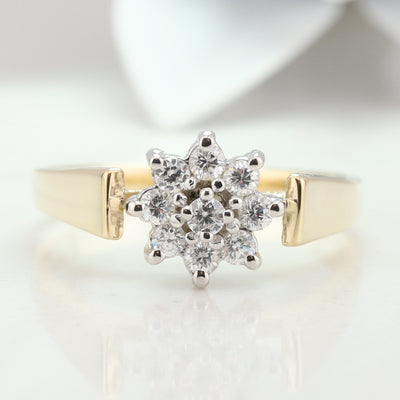 Diamond Cluster Ring