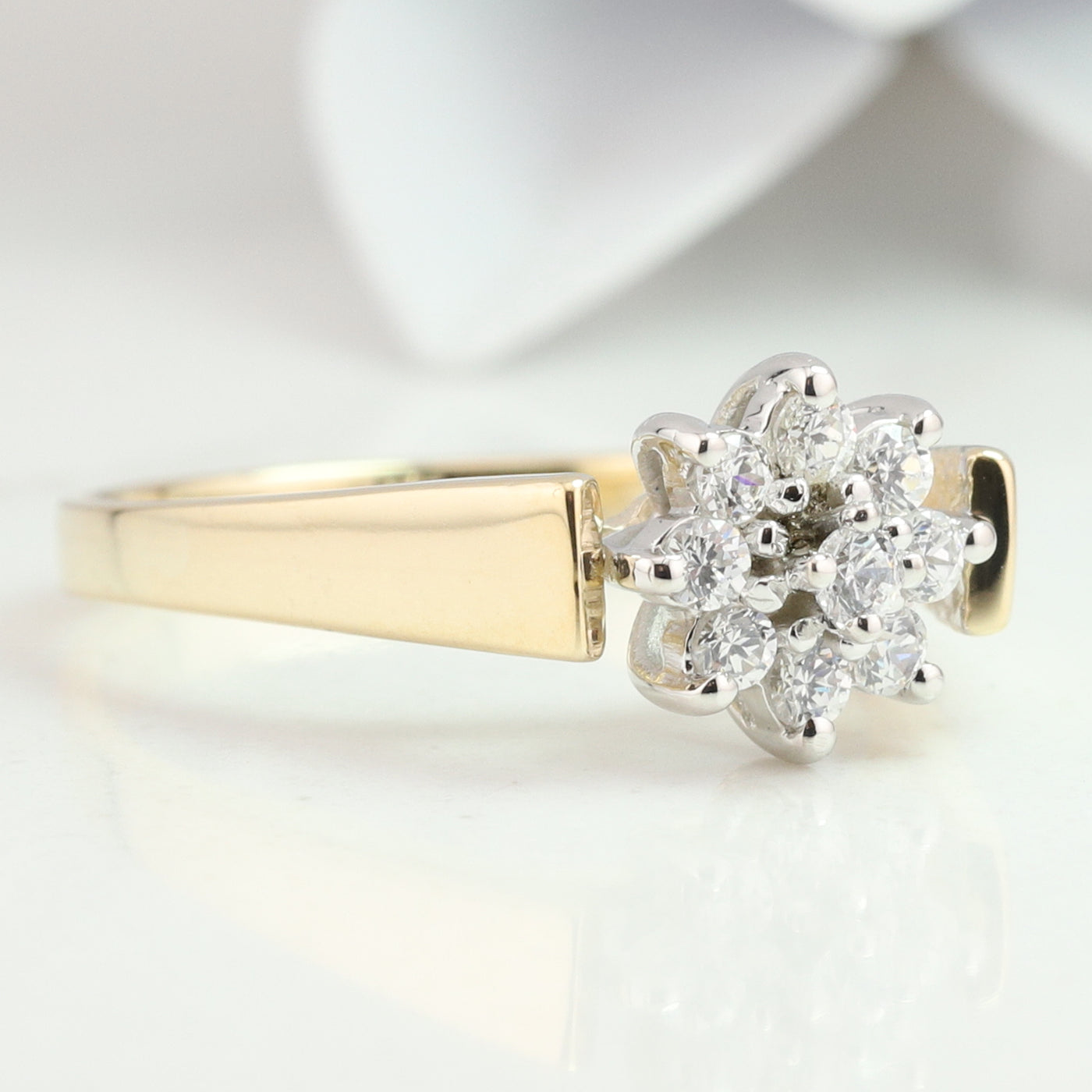 Diamond Cluster Ring