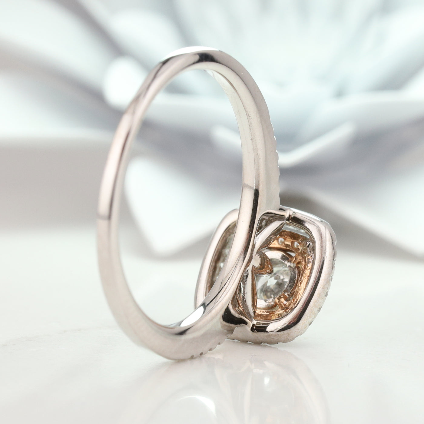 Double Halo Engagement Ring