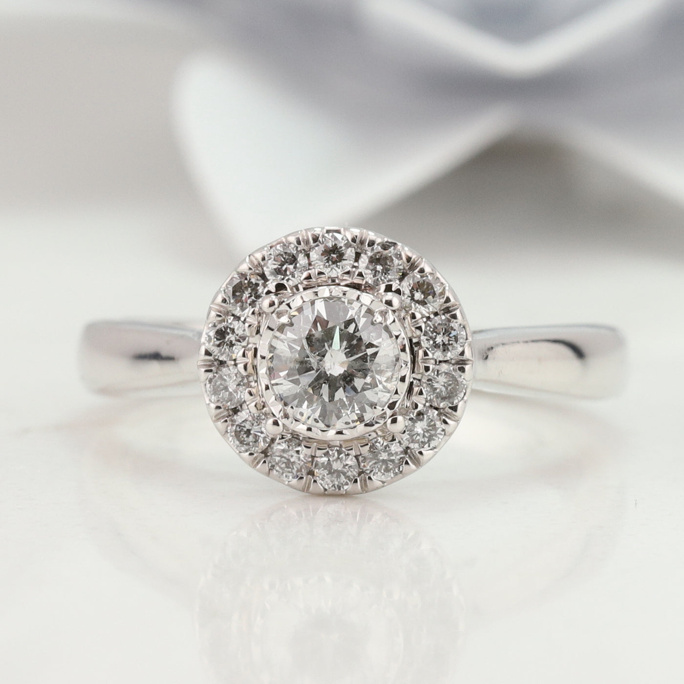 White Gold Diamond Ring