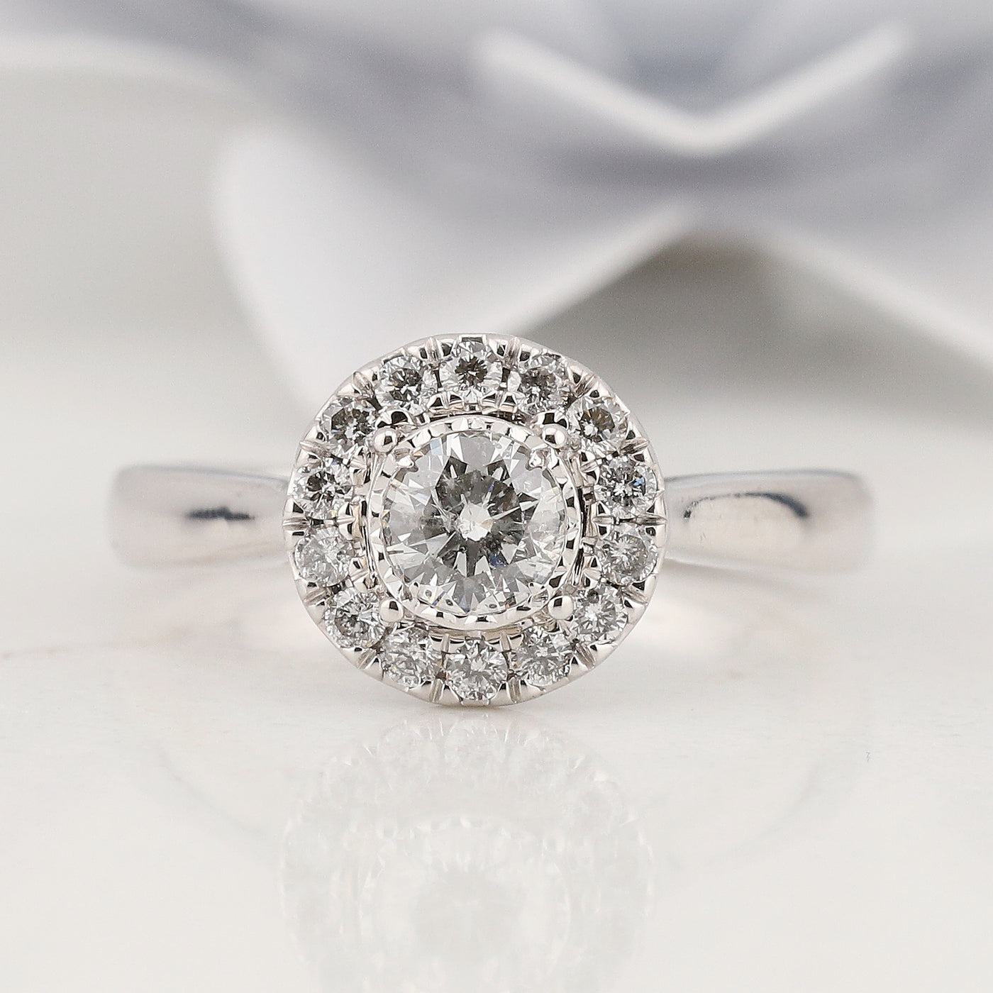 White Gold Diamond Ring