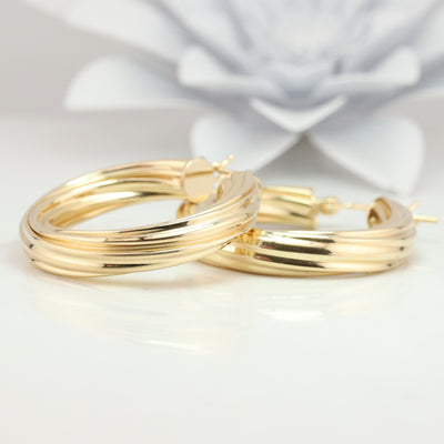 Yellow Gold Hoop Earrings