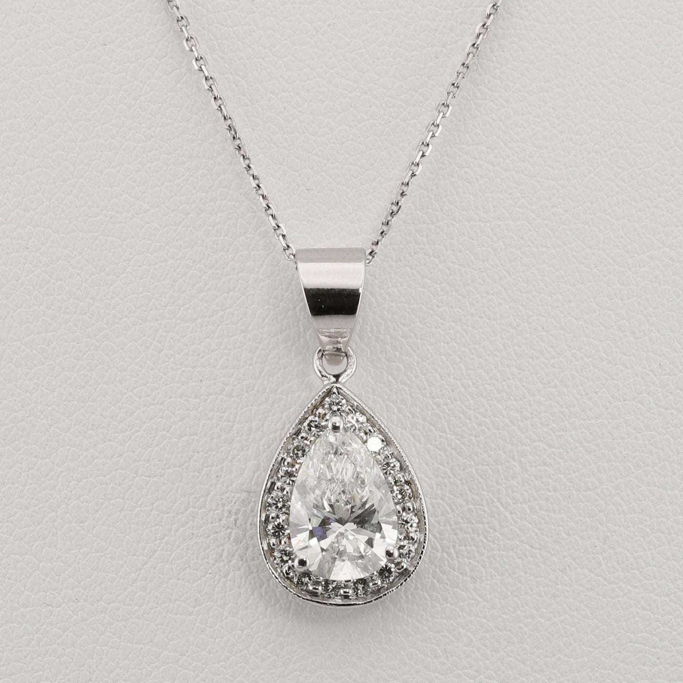 Lab Diamond Pear Pendant