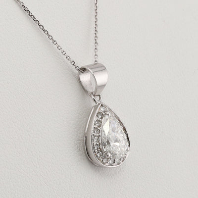 Lab Diamond Pear Pendant