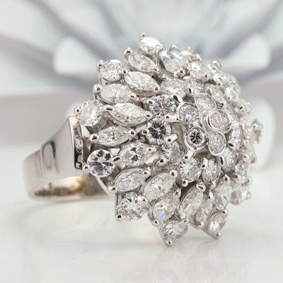 Floral Diamond Ring