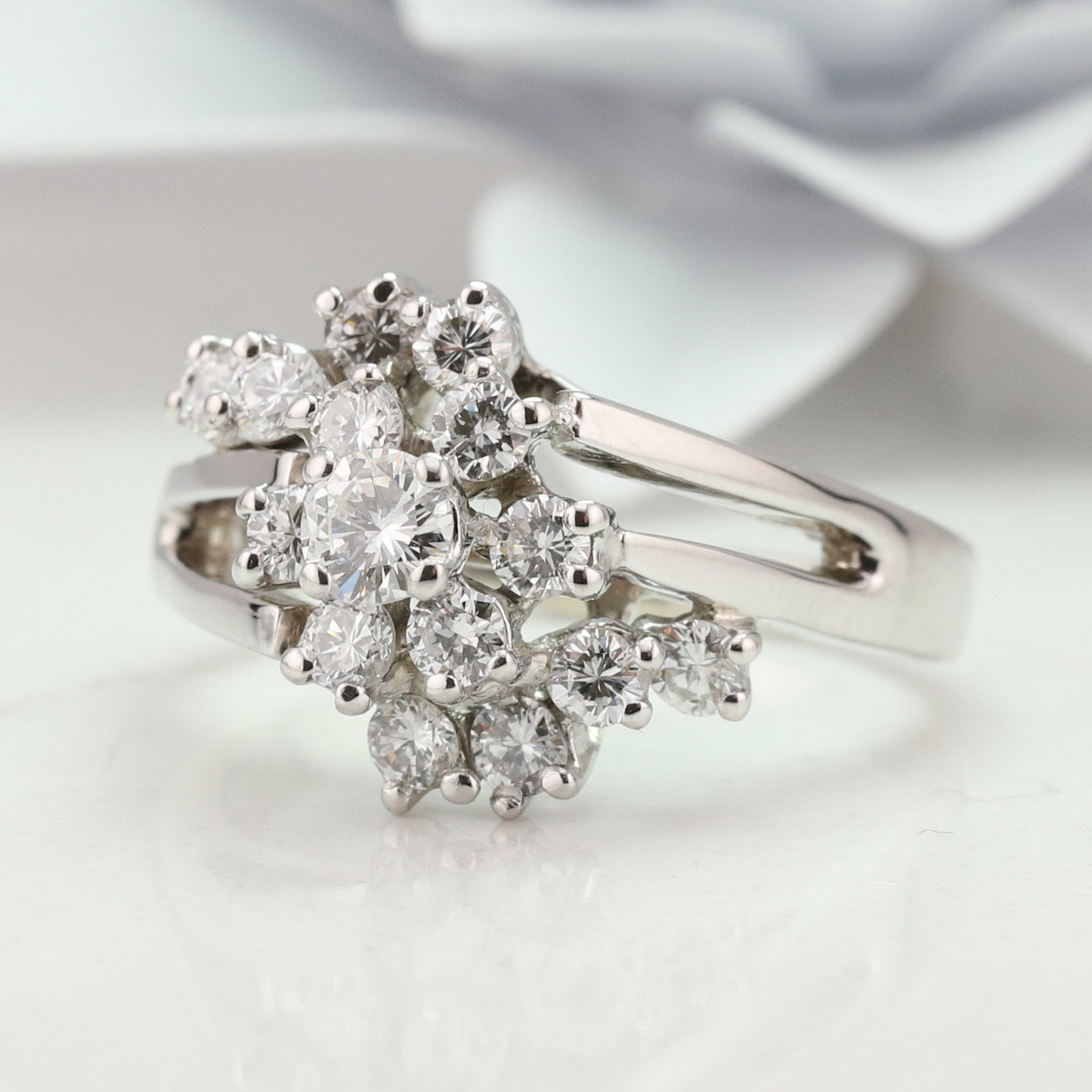 Floral Diamond Ring