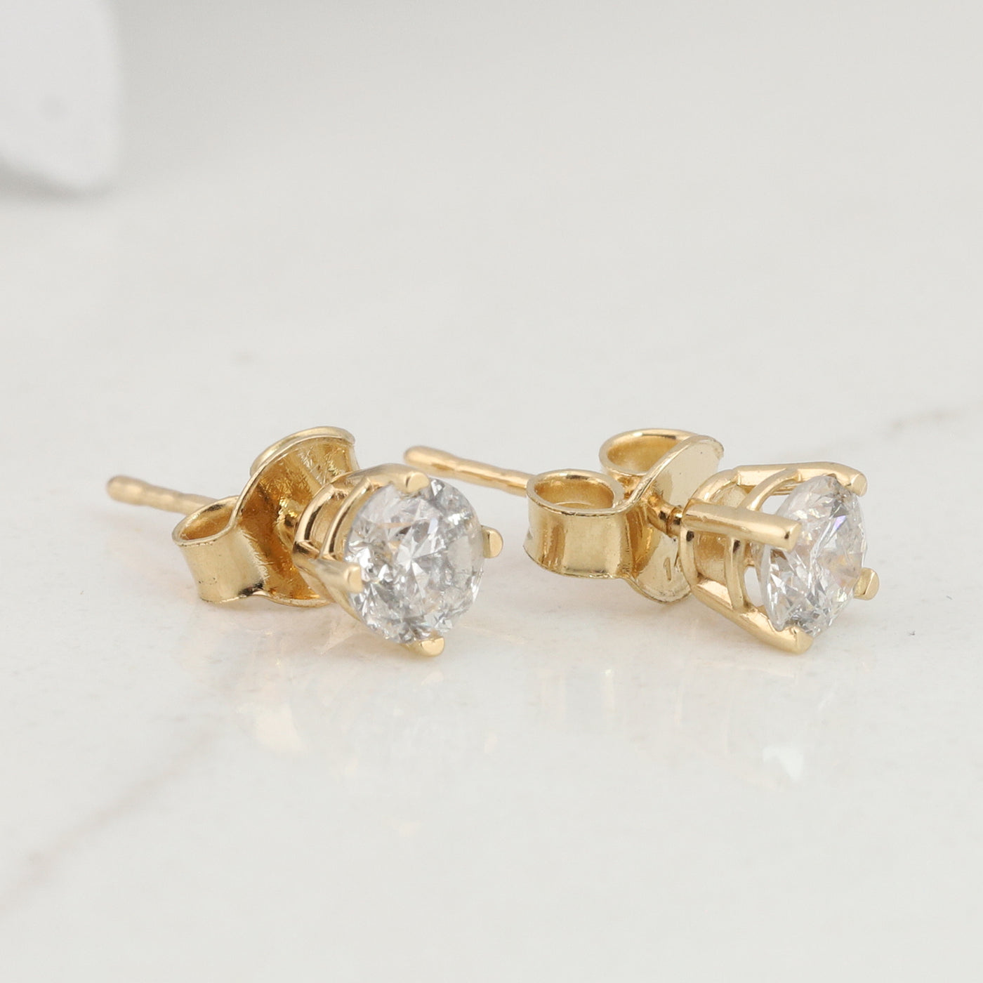 Natural Diamond Stud Earrings